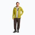Pánska trekingová mikina Jack Wolfskin Peak District Hooded Full Zip chartreuse 2