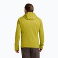 Pánska trekingová mikina Jack Wolfskin Peak District Hooded Full Zip chartreuse 3