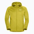 Pánska trekingová mikina Jack Wolfskin Peak District Hooded Full Zip chartreuse 7