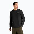 Pánske tričko longsleeve Jack Wolfskin Prelight Trail Crew black