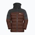 Pánska páperová bunda Jack Wolfskin Nebelhorn Down Hoody hot chocolate 7