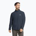 Pánska fleecová mikina Jack Wolfskin Taunus 100 Half Zip midnight sky