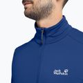 Pánska trekingová mikina  Jack Wolfskin Litestride Full Zip blue orchid 4
