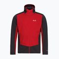 Pánska softshellová bunda Jack Wolfskin Skyvail siren red 7