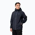 Jack Wolfskin pánska hardshellová bunda Highest Peak navy blue 1115131_1033