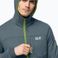 Jack Wolfskin pánska fleecová mikina Hydro Grid šedá 1710001_6098 3