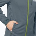 Jack Wolfskin pánska fleecová mikina Hydro Grid šedá 1710001_6098 5