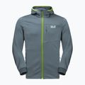 Jack Wolfskin pánska fleecová mikina Hydro Grid šedá 1710001_6098 6