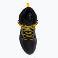 Jack Wolfskin pánske trekové topánky Force Striker Texapore Mid black/burly yellow xt 4038823 6