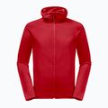 Jack Wolfskin pánska fleecová mikina Baiselberg červená 1710541 5