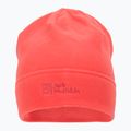Jack Wolfskin Real Stuff oranžová fleecová zimná čiapka 1909852 2