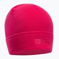Jack Wolfskin Real Stuff fleecová zimná čiapka ružová 1909852