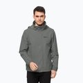 Jack Wolfskin pánska bunda do dažďa Stormy Point 2L zelená 1111142