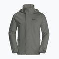 Jack Wolfskin pánska bunda do dažďa Stormy Point 2L zelená 1111142 9