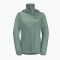 Jack Wolfskin dámska bunda do dažďa Stormy Point 2L zelená 1111202 10