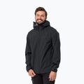 Jack Wolfskin pánska bunda do dažďa Elsberg 2.5L čierna 1115881_6000_003