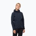 Dámska softshellová bunda Jack Wolfskin Bornberg Hoody navy blue 1307691