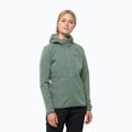 Dámska softshellová bunda Jack Wolfskin Bornberg Hoody green 1307691