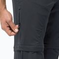Pánske softshellové nohavice Jack Wolfskin Glastal Zip Away sivá 1508301 3