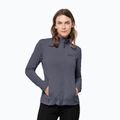 Dámska trekingová bunda Jack Wolfskin Peak Grid Fleece šedá 1710351