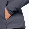 Dámska trekingová bunda Jack Wolfskin Peak Grid Fleece šedá 1710351 3