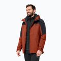 Jack Wolfskin pánska bunda do dažďa Romberg 3v1 carmine 2