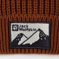 Jack Wolfskin Edo Badge Beanie karmínová zimná čiapka 4