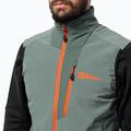 Jack Wolfskin pánske turistické oblečenie bez rukávov Alpspitze hedge green 3