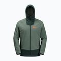 Jack Wolfskin Alpspitze Ins Hybrid hedge zelená pánska bunda do dažďa 8