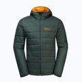 Jack Wolfskin pánska páperová bunda Lapawa Ins Hoody black olive 6