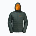 Jack Wolfskin pánska páperová bunda Lapawa Ins Hoody black olive 7