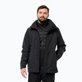 Jack Wolfskin pánska bunda do dažďa Feldberg Luntal 3v1 black