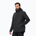 Jack Wolfskin pánska bunda do dažďa Feldberg Luntal 3v1 black 2