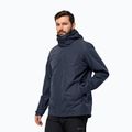 Jack Wolfskin pánska bunda do dažďa Feldberg Luntal 3v1 night blue 2