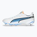 PUMA King Ultimate MXSG pánske kopačky puma white/puma black/blue glimmer/ultra orange 11