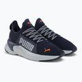 PUMA Softride Premier Slip-On pánska bežecká obuv navy/platinum gray/ultra orange 4