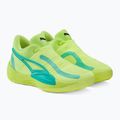 Pánska basketbalová obuv PUMA Rise Nitro fast yellow/electric peppermint 4