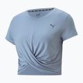 Dámske tričko na jogu PUMA Studio Yogini Lite Twist blue 523164 18