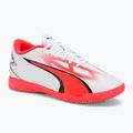 Detské kopačky PUMA Ultra Play IT Jr puma white/puma black/fire orchid