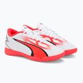 Detské kopačky PUMA Ultra Play IT Jr puma white/puma black/fire orchid 4