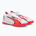 PUMA Ultra Match Ll TT + Mid Jr detské kopačky puma white/puma black/fire orchid 4