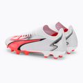 PUMA Ultra Match FG/AG pánske kopačky puma white/puma black/fire orchid 3