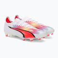 PUMA Ultra Ultimate FG/AG pánske kopačky puma white/pum black/fire orchid 4