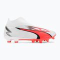 PUMA Ultra Match+ Ll FG/AG pánske kopačky puma white/puma black/fire orchid 4