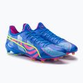 PUMA King Ultimate Energy FG/AG pánske kopačky ultra blue/luminous pink/luminous blue 4