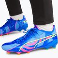 PUMA King Ultimate Energy FG/AG pánske kopačky ultra blue/luminous pink/luminous blue 11