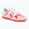 PUMA Future Play IT V Jr detské kopačky puma white/fire orchid