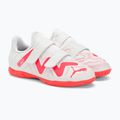 PUMA Future Play IT V Jr detské kopačky puma white/fire orchid 4