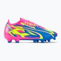 PUMA Ultra Match Energy FG/AG pánske kopačky luminous pink/yellow alert/ultra blue 2