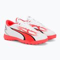 PUMA Ultra Play TT Jr detské kopačky puma white/puma black/fire orchid 4